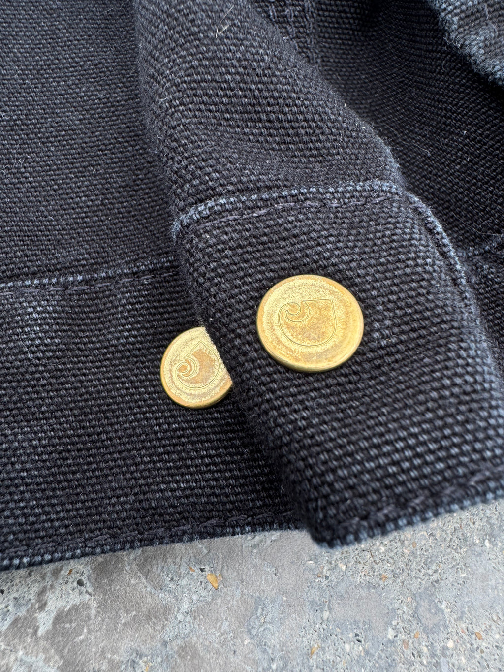 CARHARTT WIP DETROIT JACKET BLACK WORK WEAR