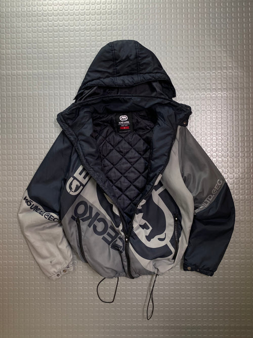 ECKO LOGO GIGANT ZIP PUFFER JACKET 00’S 100% OG EXCLUSIVE PIECE