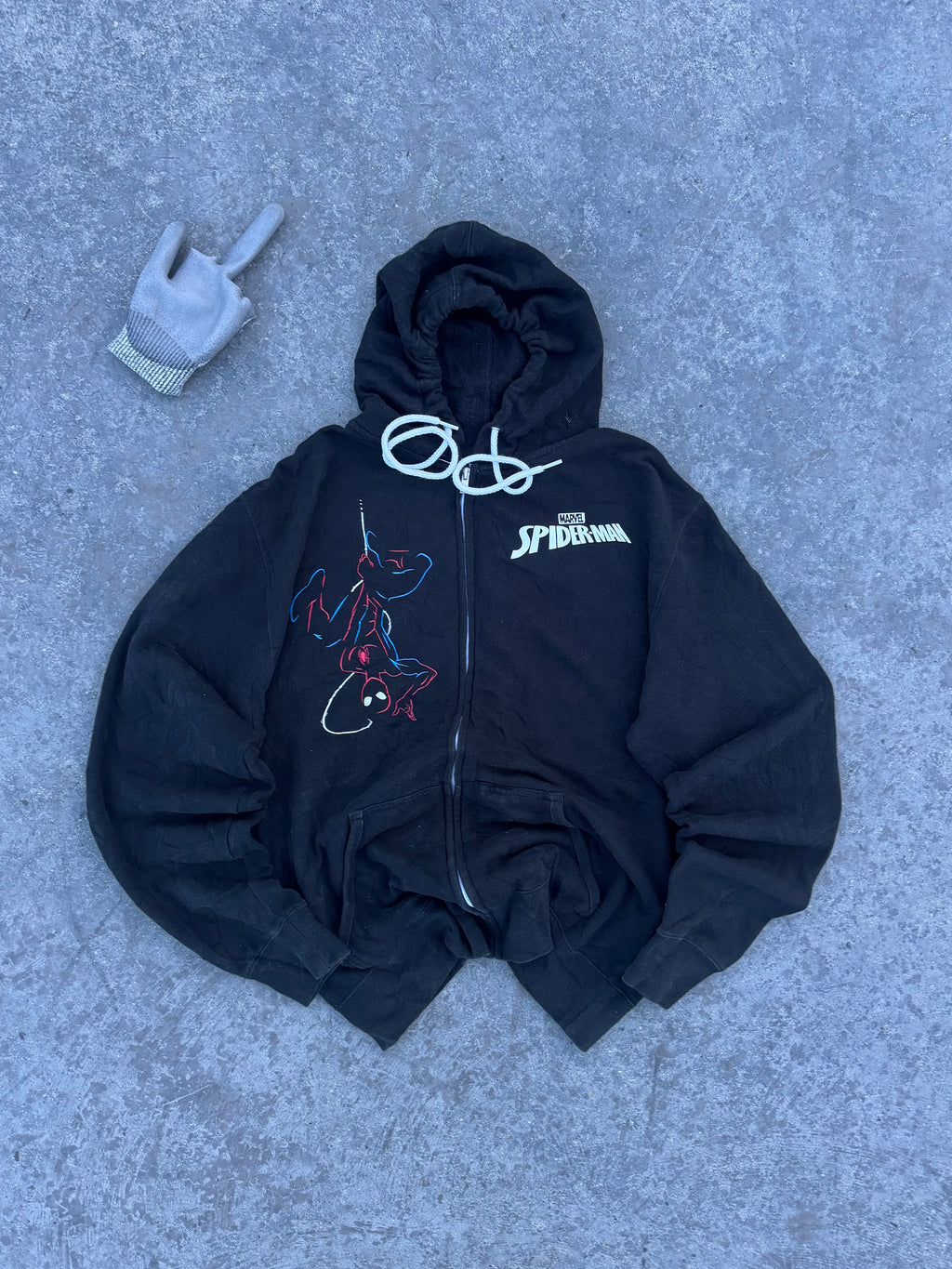 RARE SPIDERMAN-MAN ZIPPER JACKET MARVEL OG