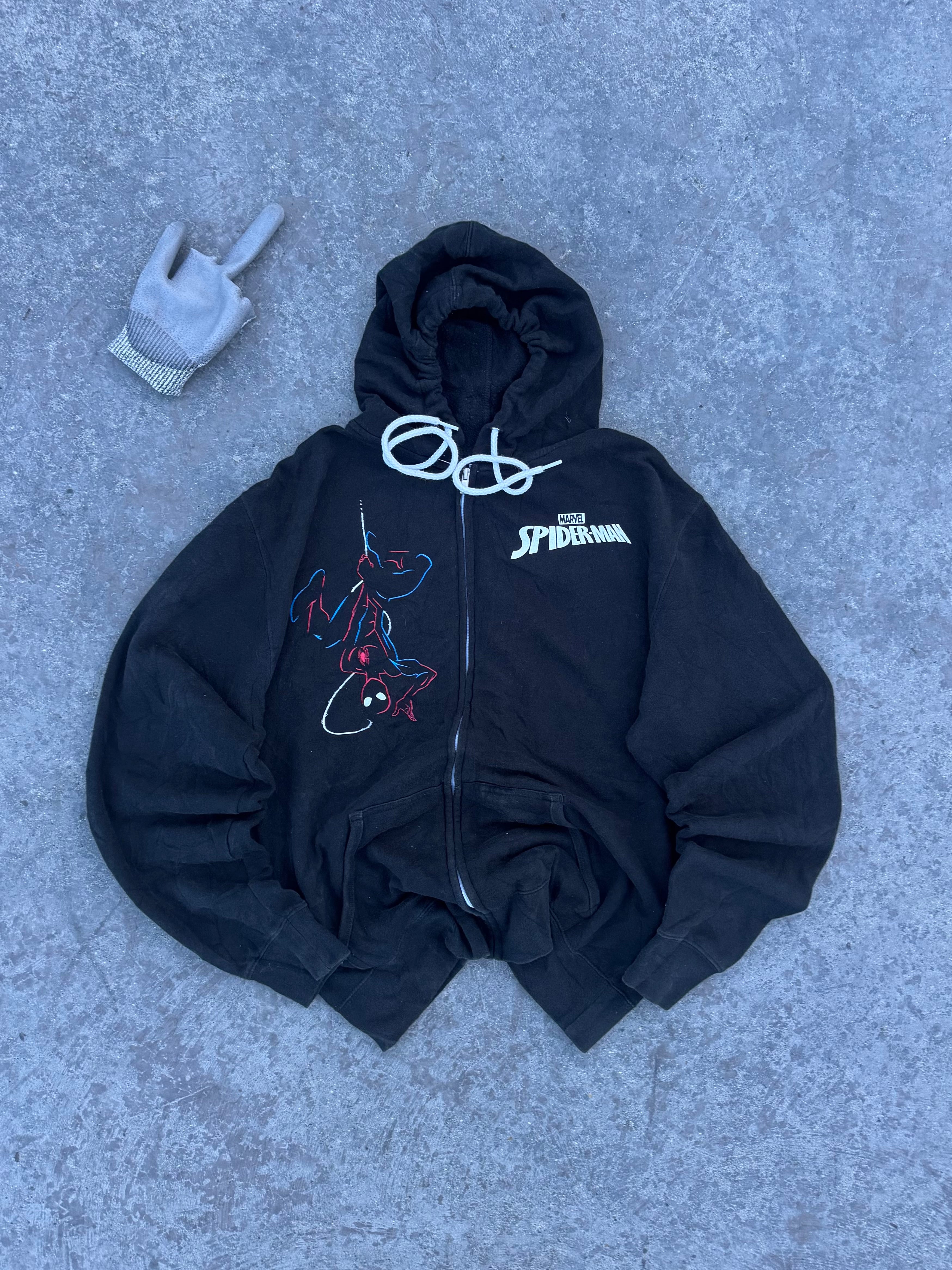 RARE SPIDERMAN-MAN ZIPPER JACKET MARVEL OG