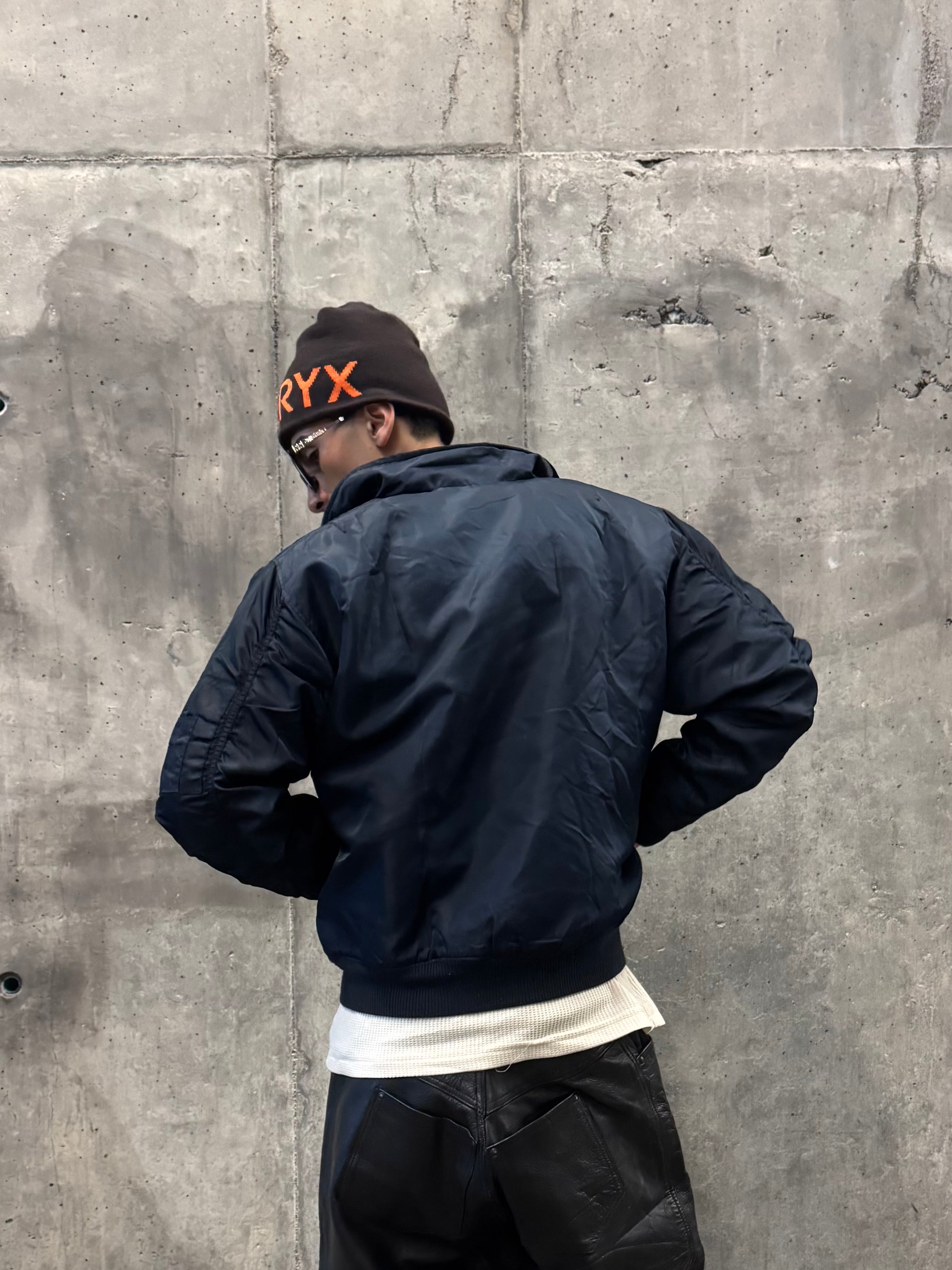 ALPHA INDUSTRIES CWU BOMBER JACKET BLUE