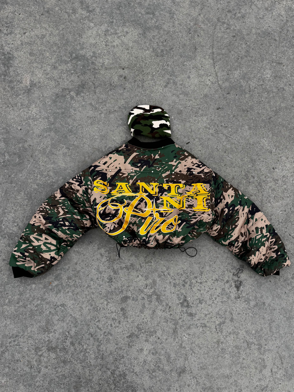 PUFFER JACKET CAMO BOXY SANTANI PIRO EXCLUSIVE COLLECTION