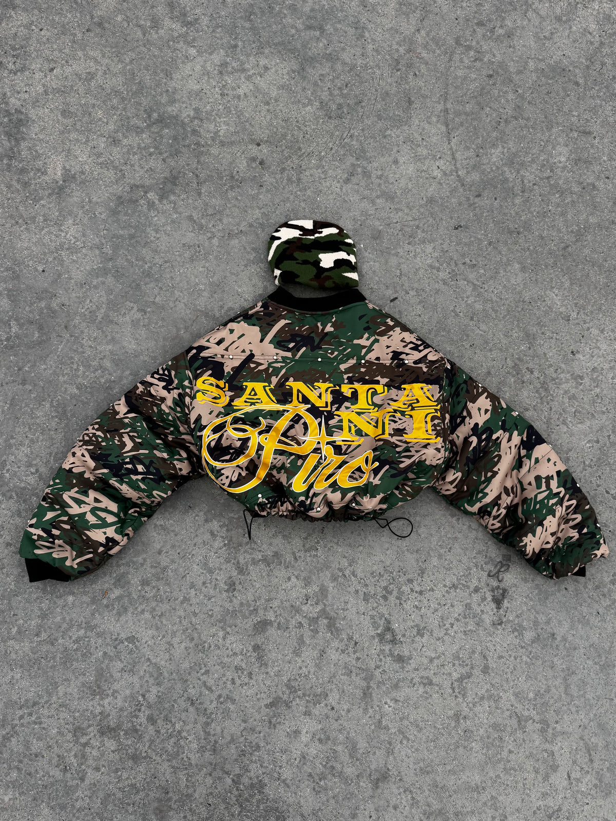 PUFFER JACKET CAMO BOXY SANTANI PIRO EXCLUSIVE COLLECTION