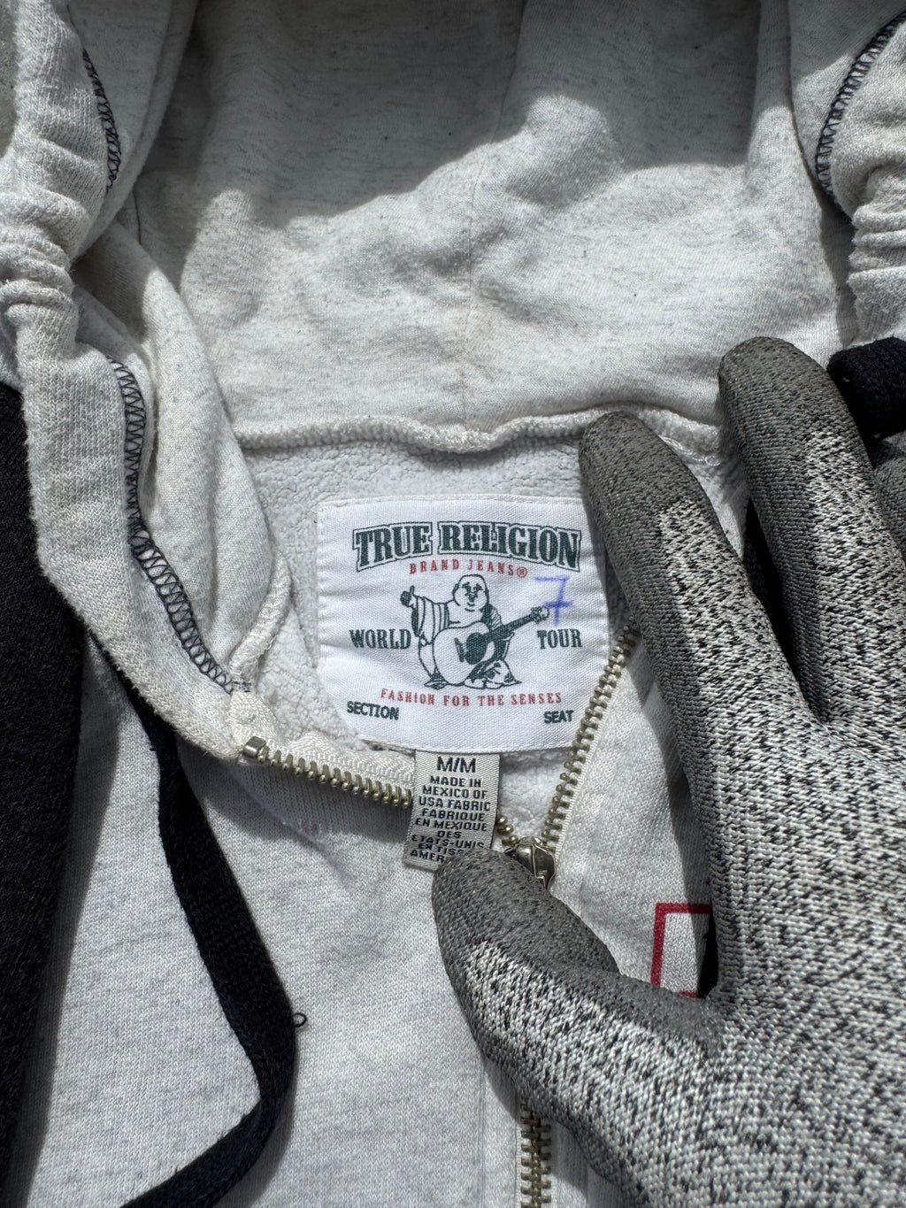TRUE RELIGIÓN OG ZIPPER RARE BOX LOGO MANGAS