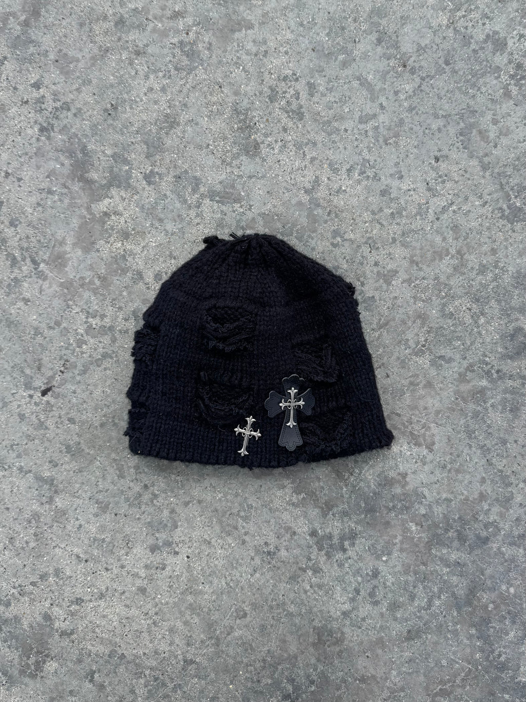 DISTRESSED BANNIE BLACK DOBLE CRUZ