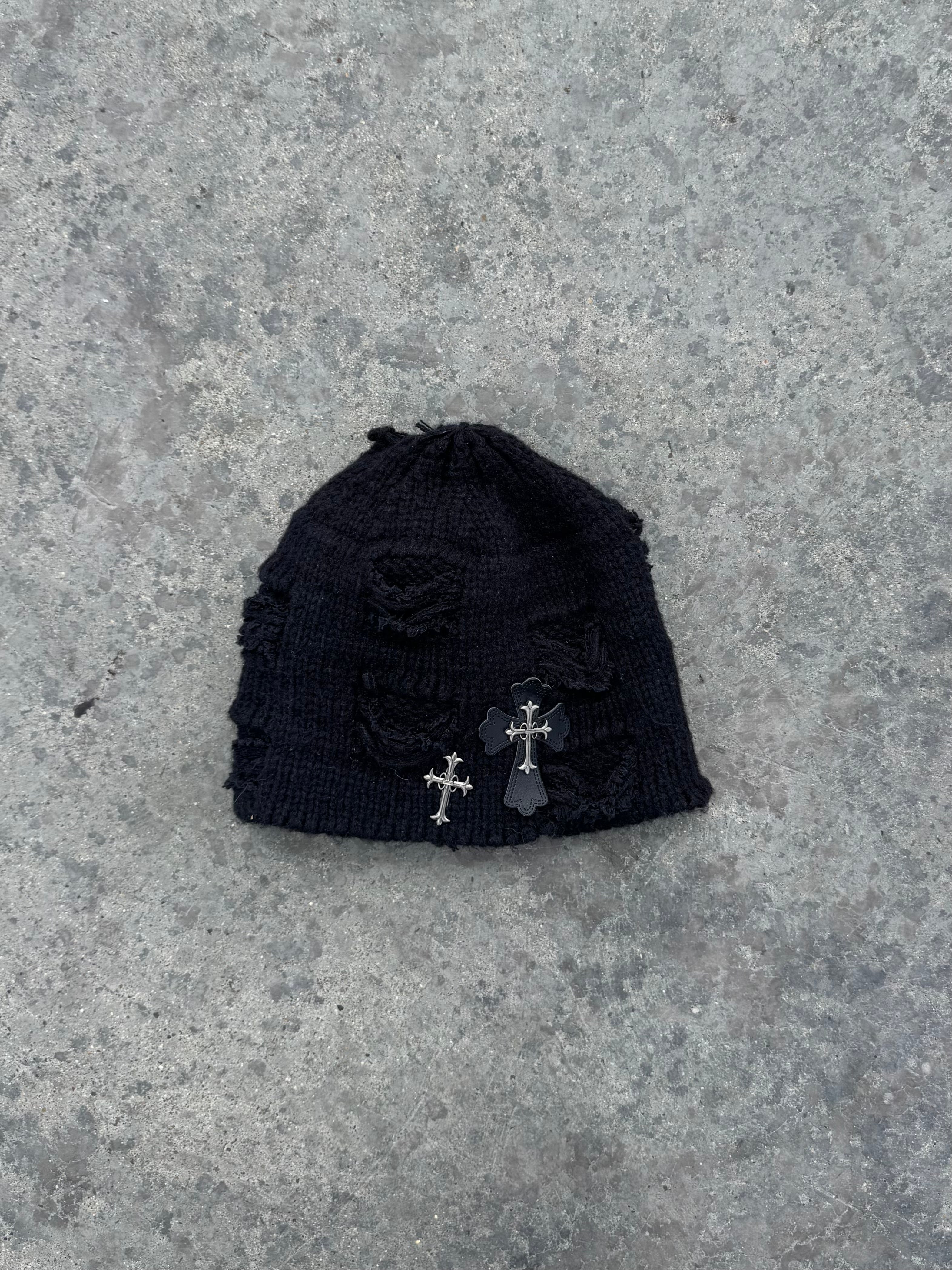 DISTRESSED BANNIE BLACK DOBLE CRUZ