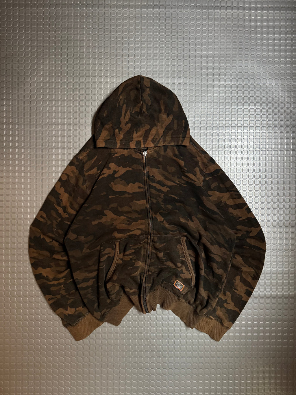 FULL ZIP HOODIE CAMO TOTTO 100% COTTON