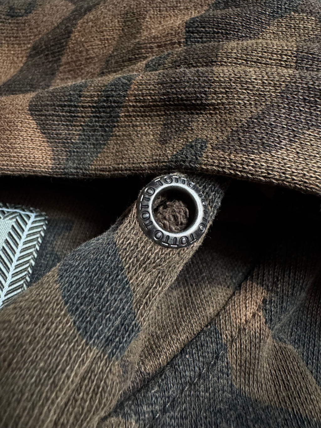 FULL ZIP HOODIE CAMO TOTTO 100% COTTON