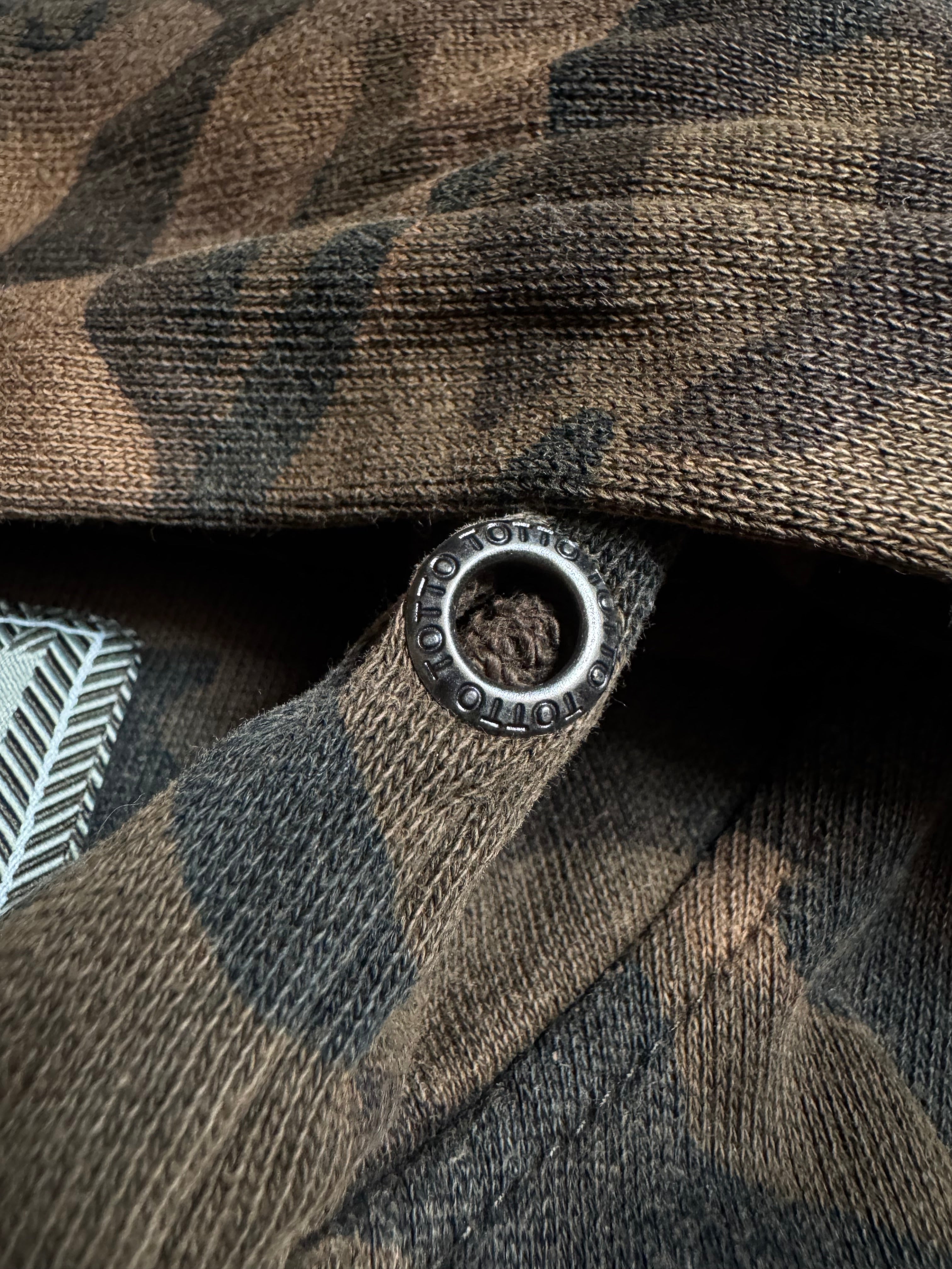 FULL ZIP HOODIE CAMO TOTTO 100% COTTON