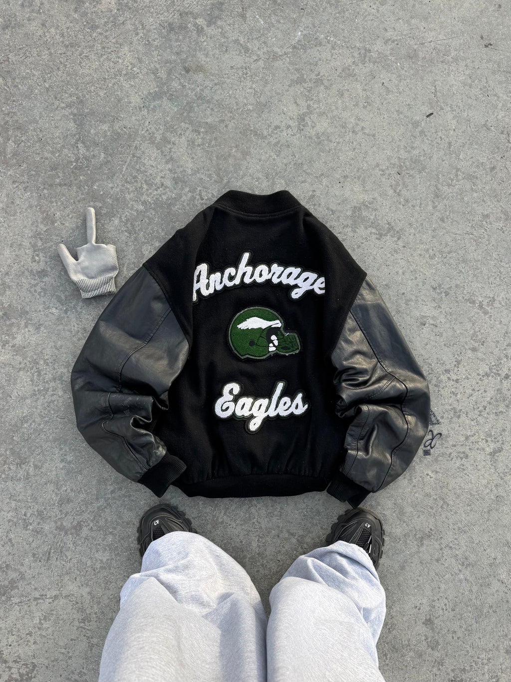 VARSITY JACKET EAGLES BOX LOGO EXCLUSIVE RARE PIECE