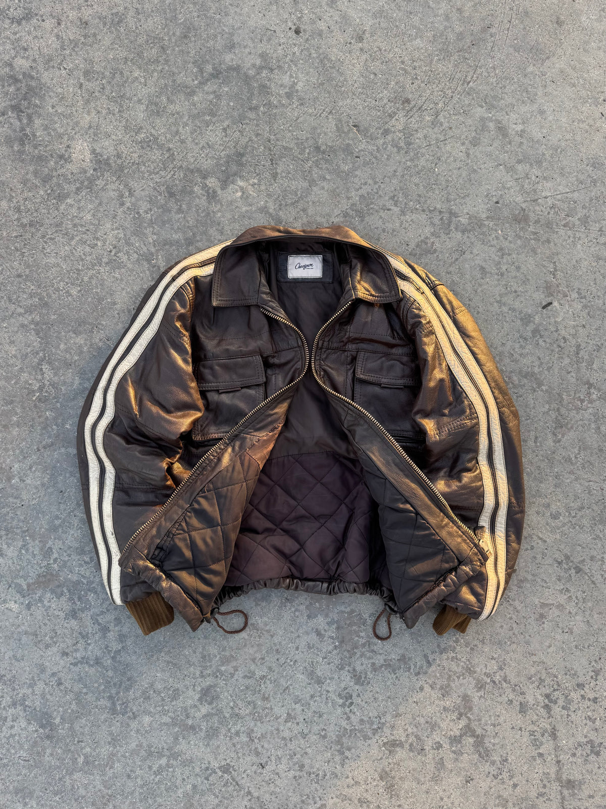RARE CHEVIGNON JACKET 100% CUERO AUTÉNTICO