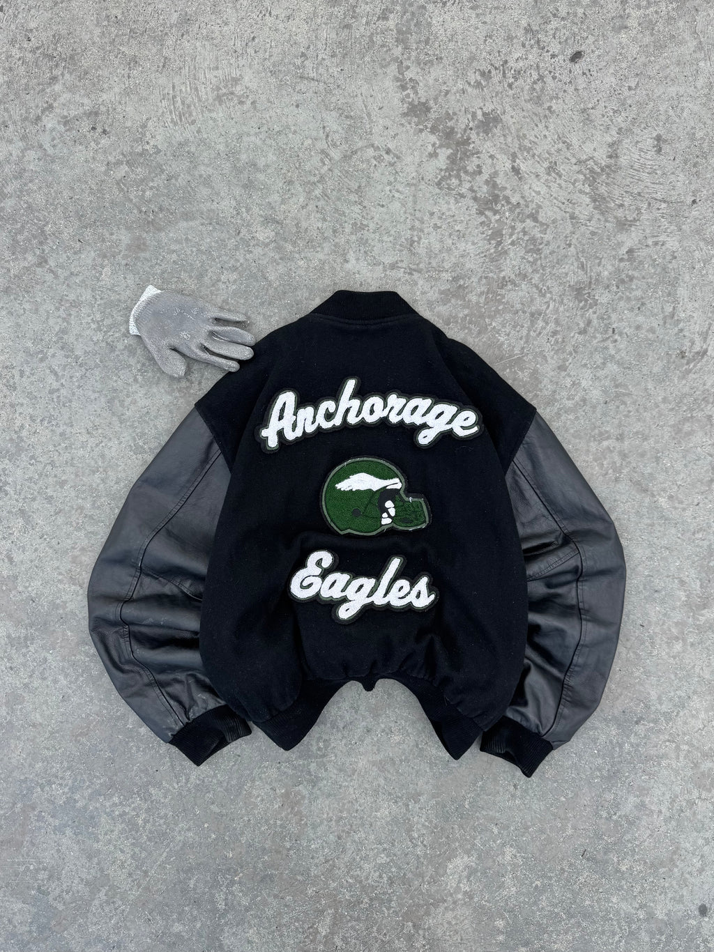 VARSITY JACKET BIG LOGO EAGLES NEW ZLANDER OG 1999