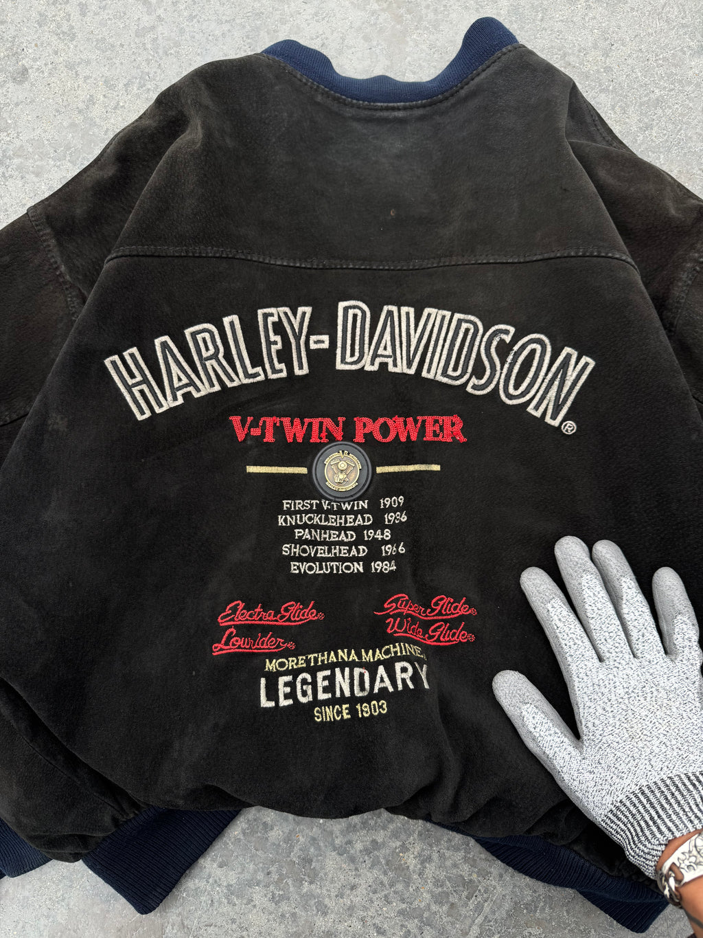 HARLEY DAVIDSON BOMBER JACKET V-TWIN POWER V2 MOTOR