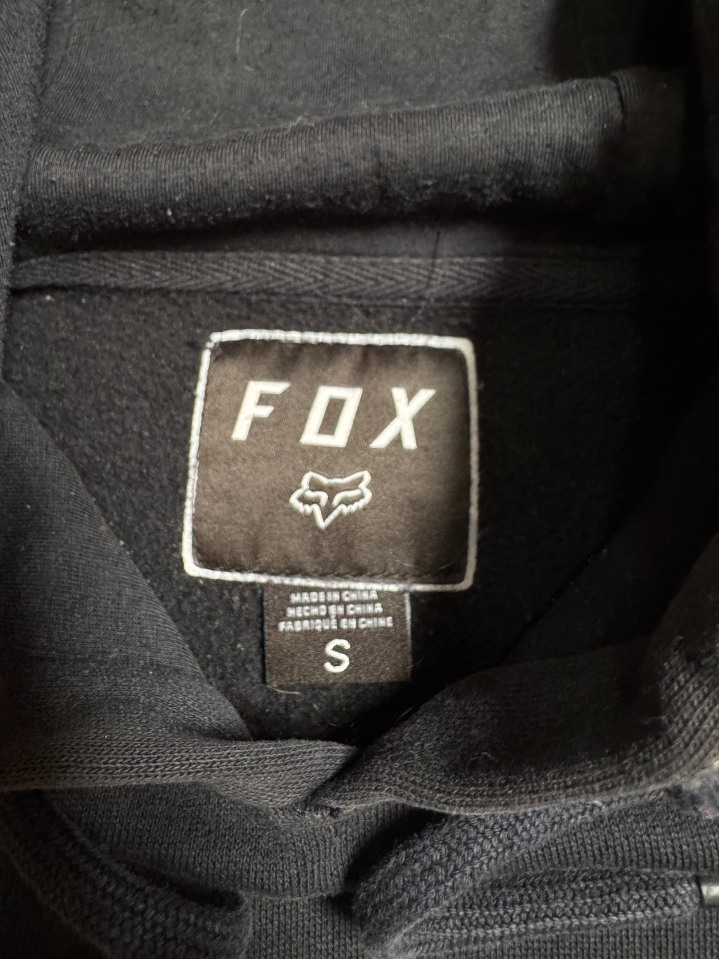 HOODIE BIG FLAG FOX 100% COTTON