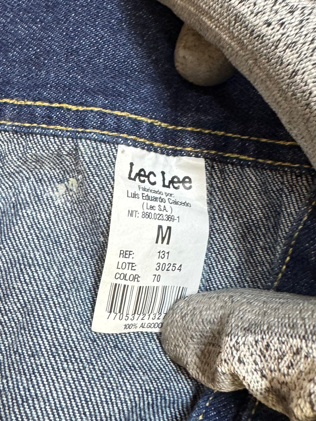DENIM JACKET LEC LEE OG 100% COTTON COMO NUEVA