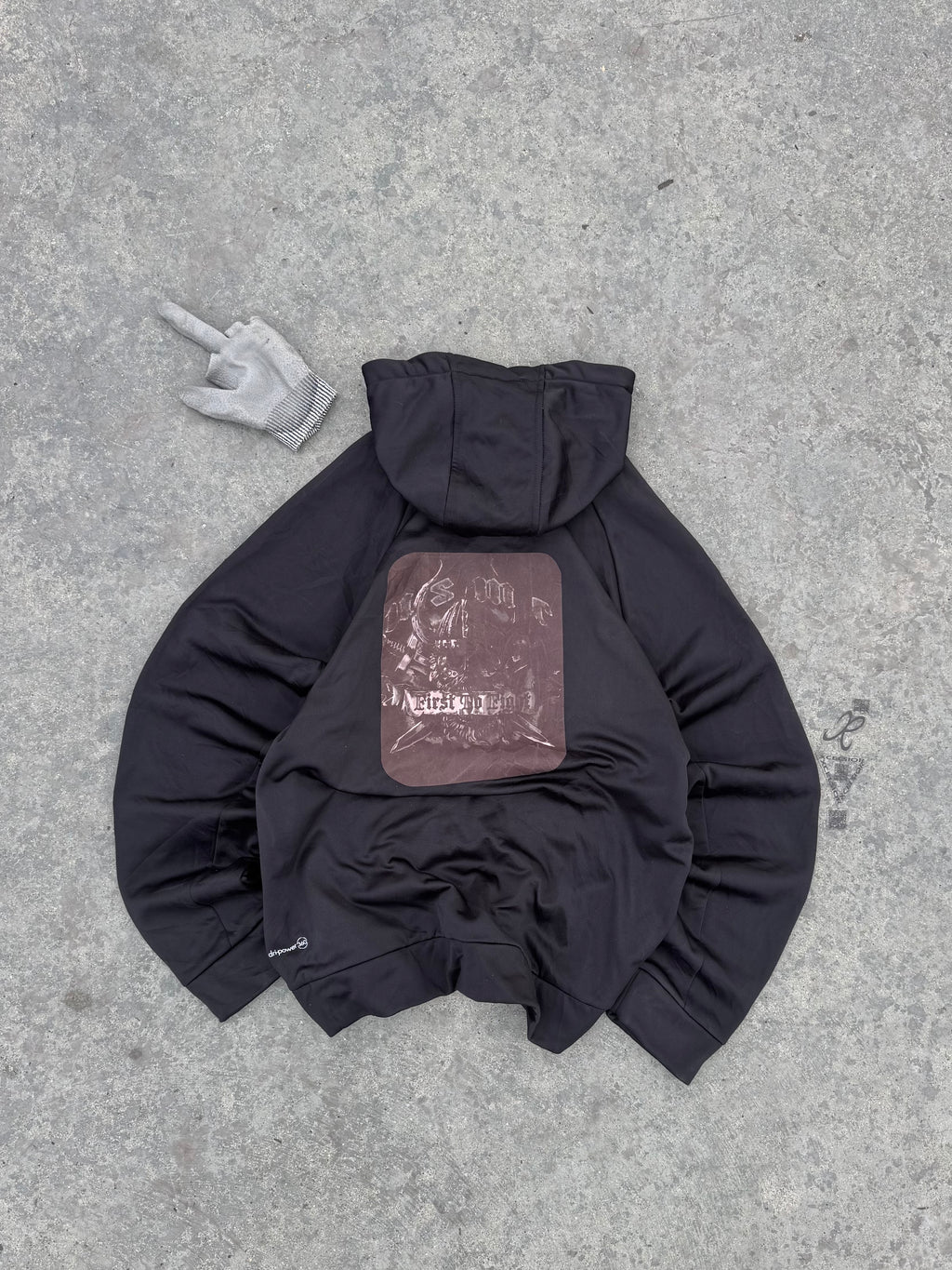 BLACK HOODIE “DRIPOWER 360”RUSSELL LEGIT
