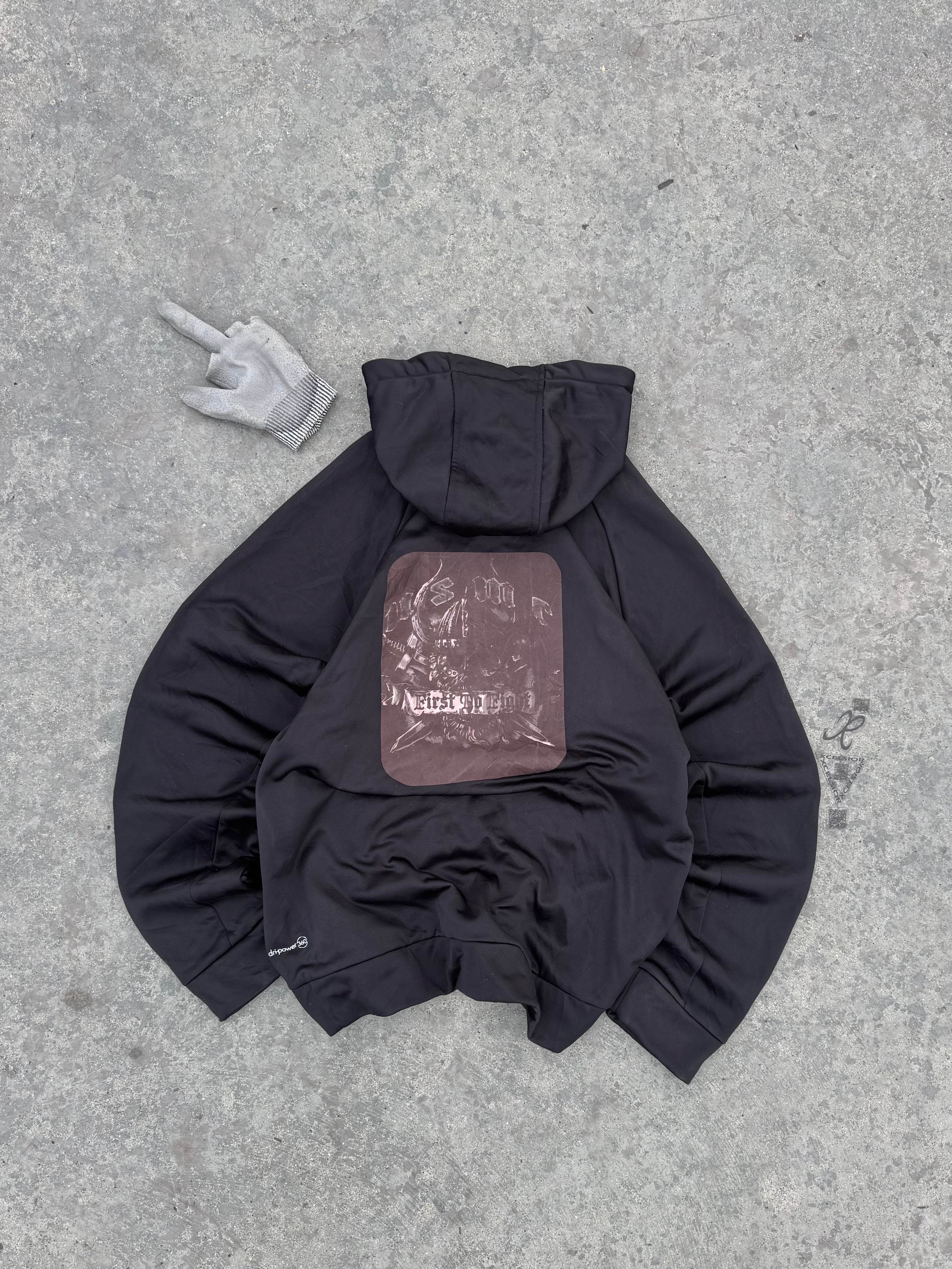 BLACK HOODIE “DRIPOWER 360”RUSSELL LEGIT