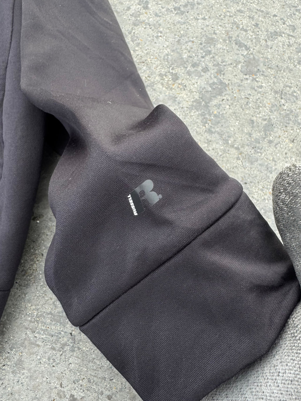 BLACK HOODIE “DRIPOWER 360”RUSSELL LEGIT