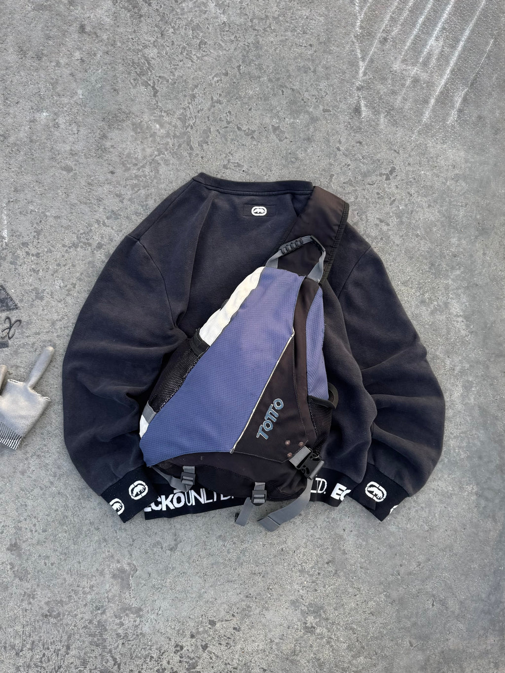COMBO 2x1 LONGSLEEVE ECKO & SLING BAG TOTTO OG PIECES