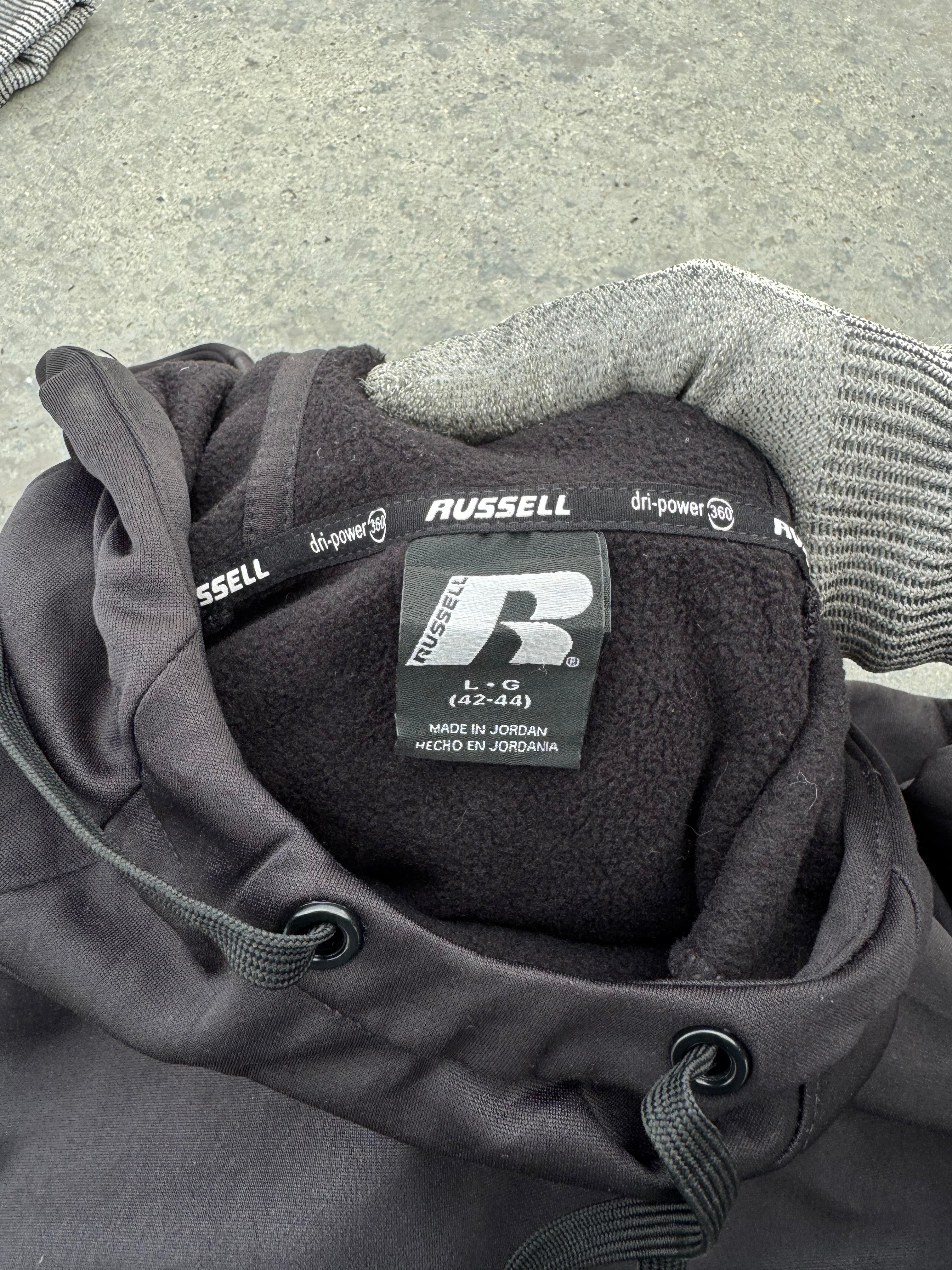 BLACK HOODIE “DRIPOWER 360”RUSSELL LEGIT