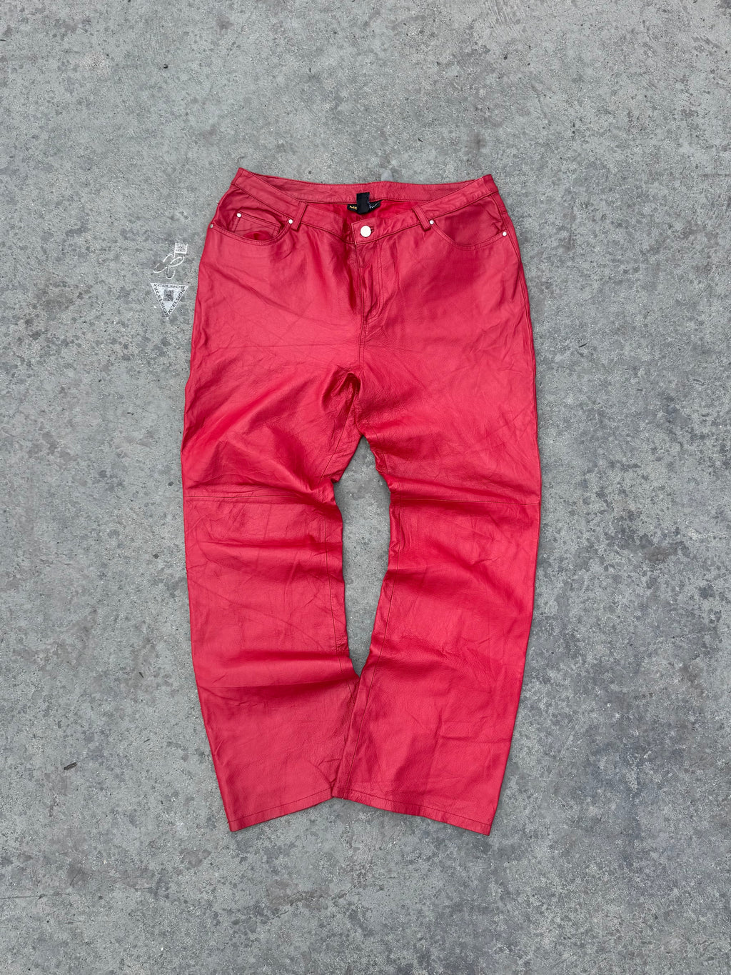 RARE PANT CUERO RED UNISEX FIT