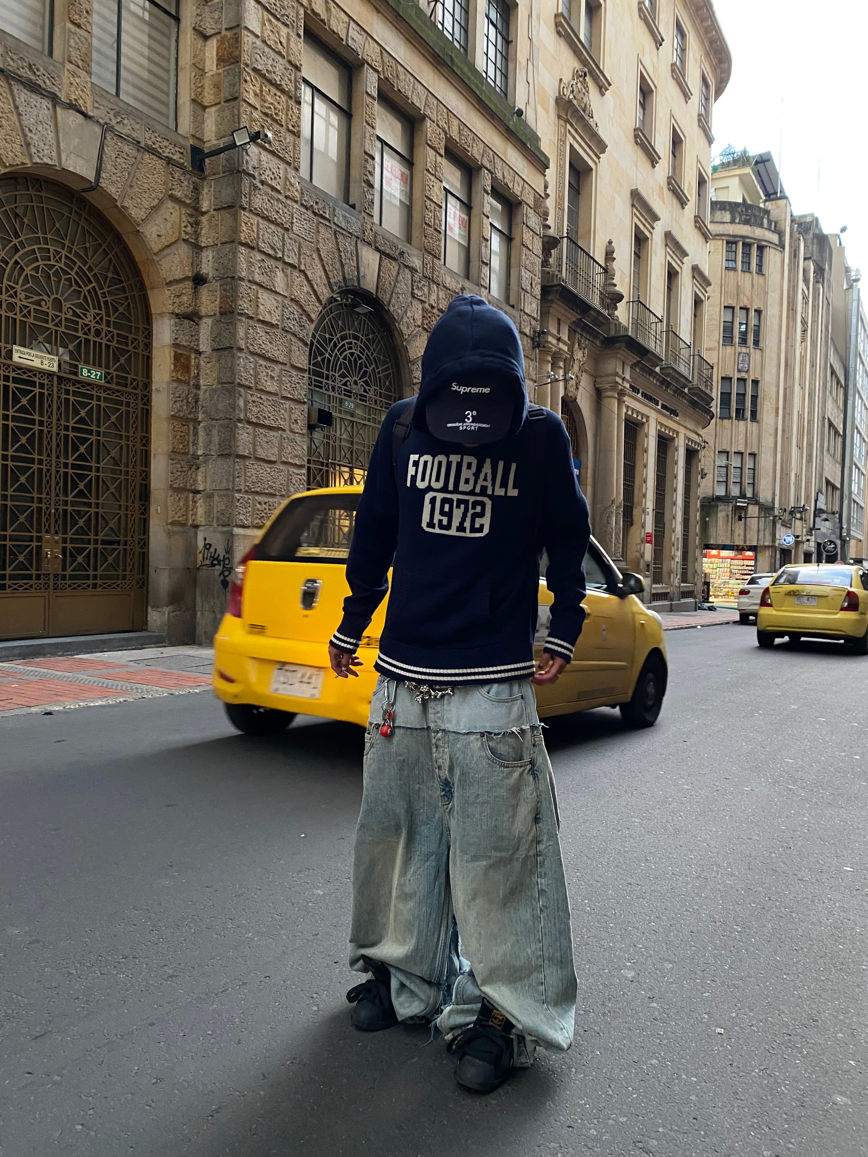 HOODIE BERSHKA OG FOOTBALL 1972 AMERICAN STYLE TEJIDO