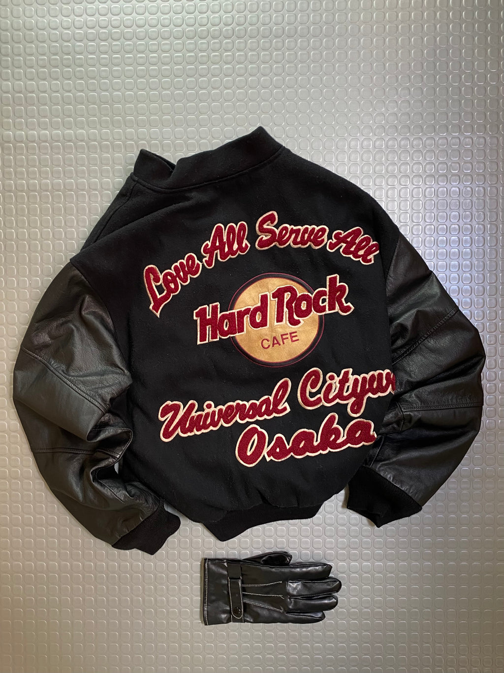 VARSITY JACKET HARD ROCK CAFE 100% OG CITYWALK OSAKA MADE IN KOREA