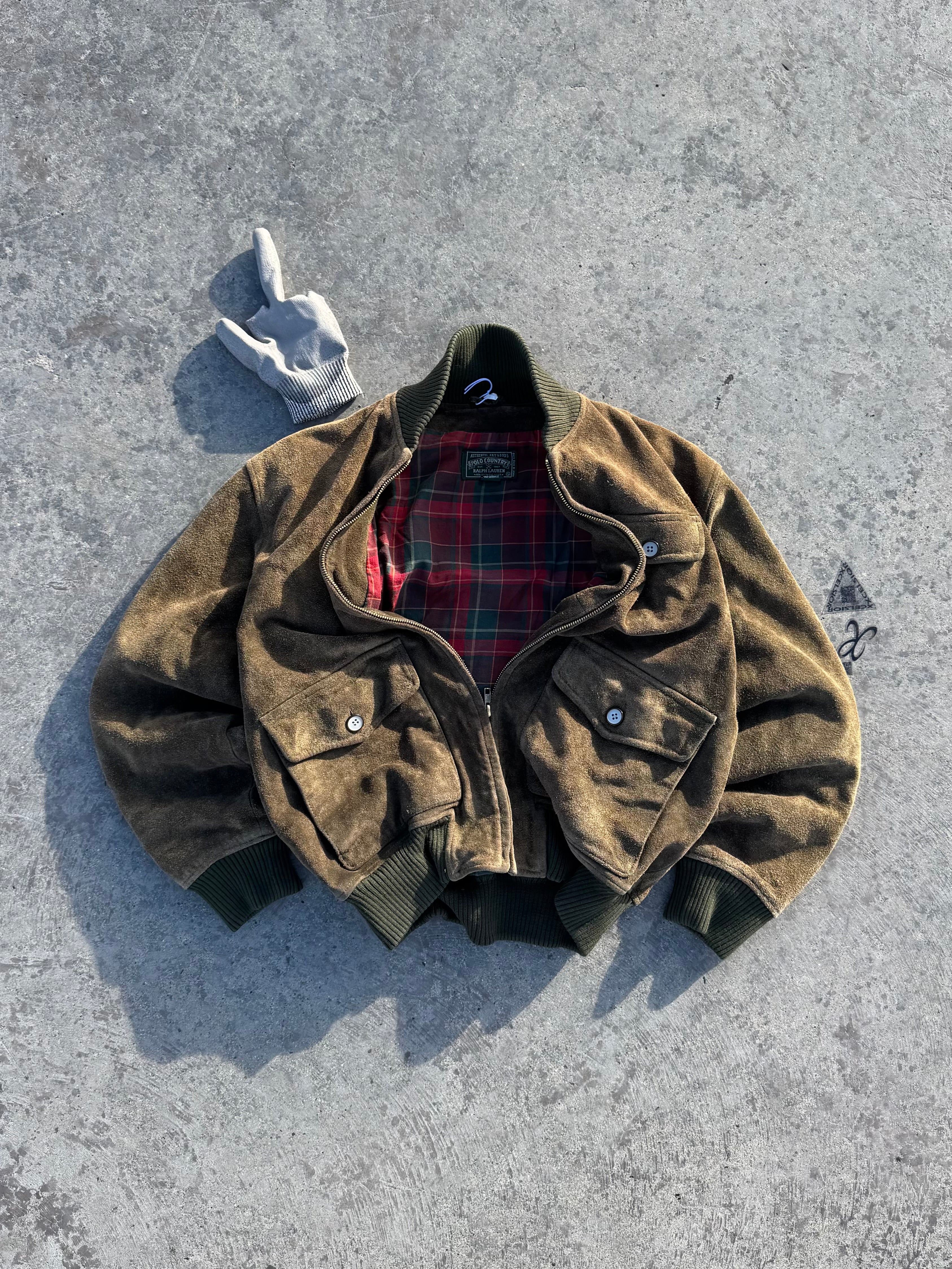 BOMBER JACKET POLO COUNTRY RALPH LAUREN 1990s VINTAGE EXCLUSIVE RARE PIECE