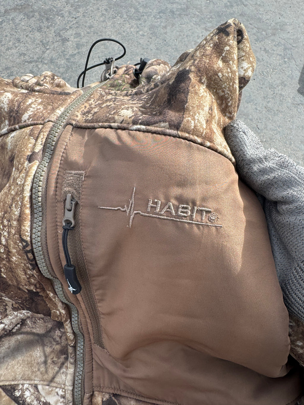 CAMO ZIP JACKET REALTREE HABIT OG