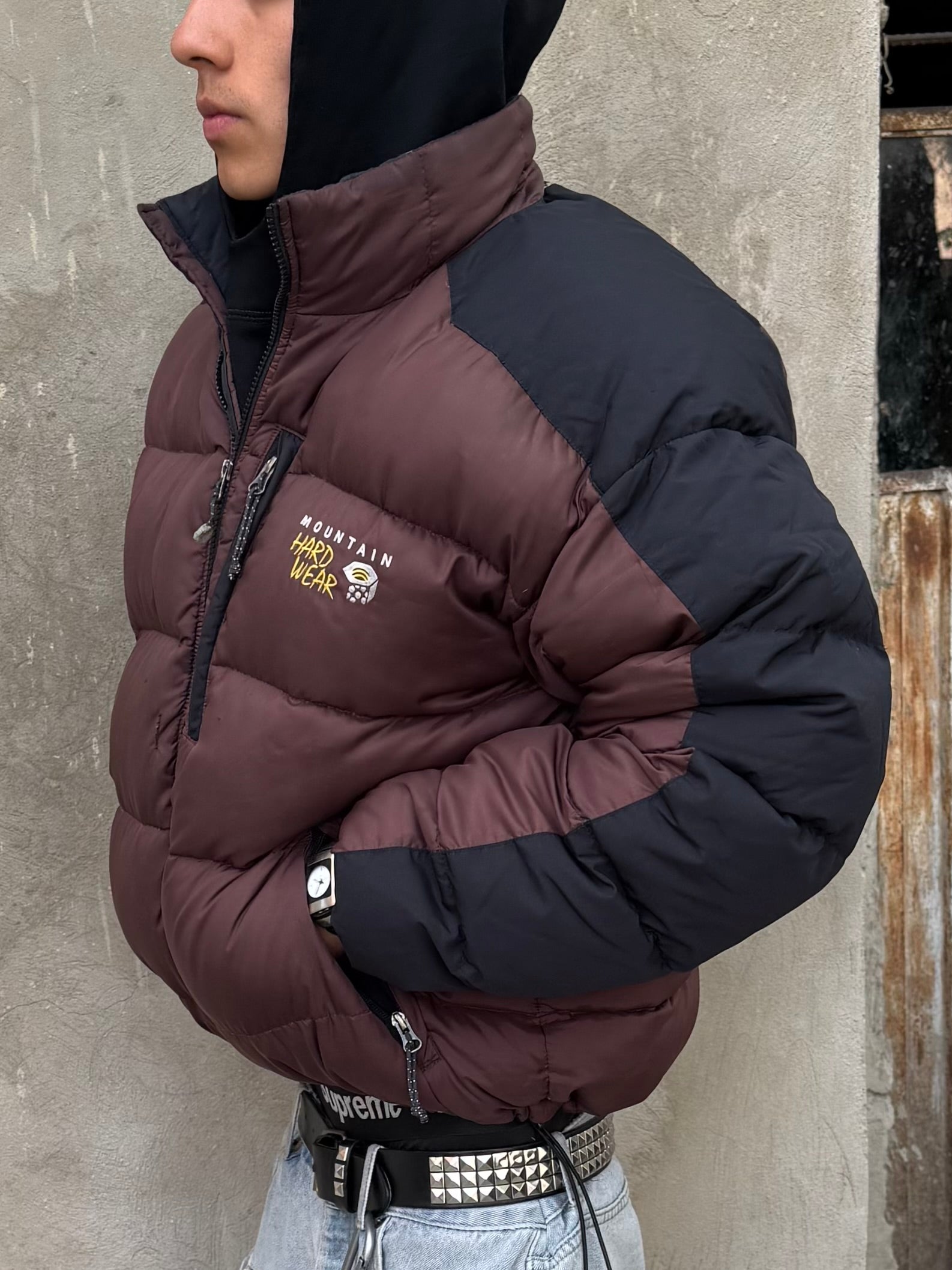 MOUNTAIN HARDWEAR DOWN PUFFER JACKET COFFE🪶