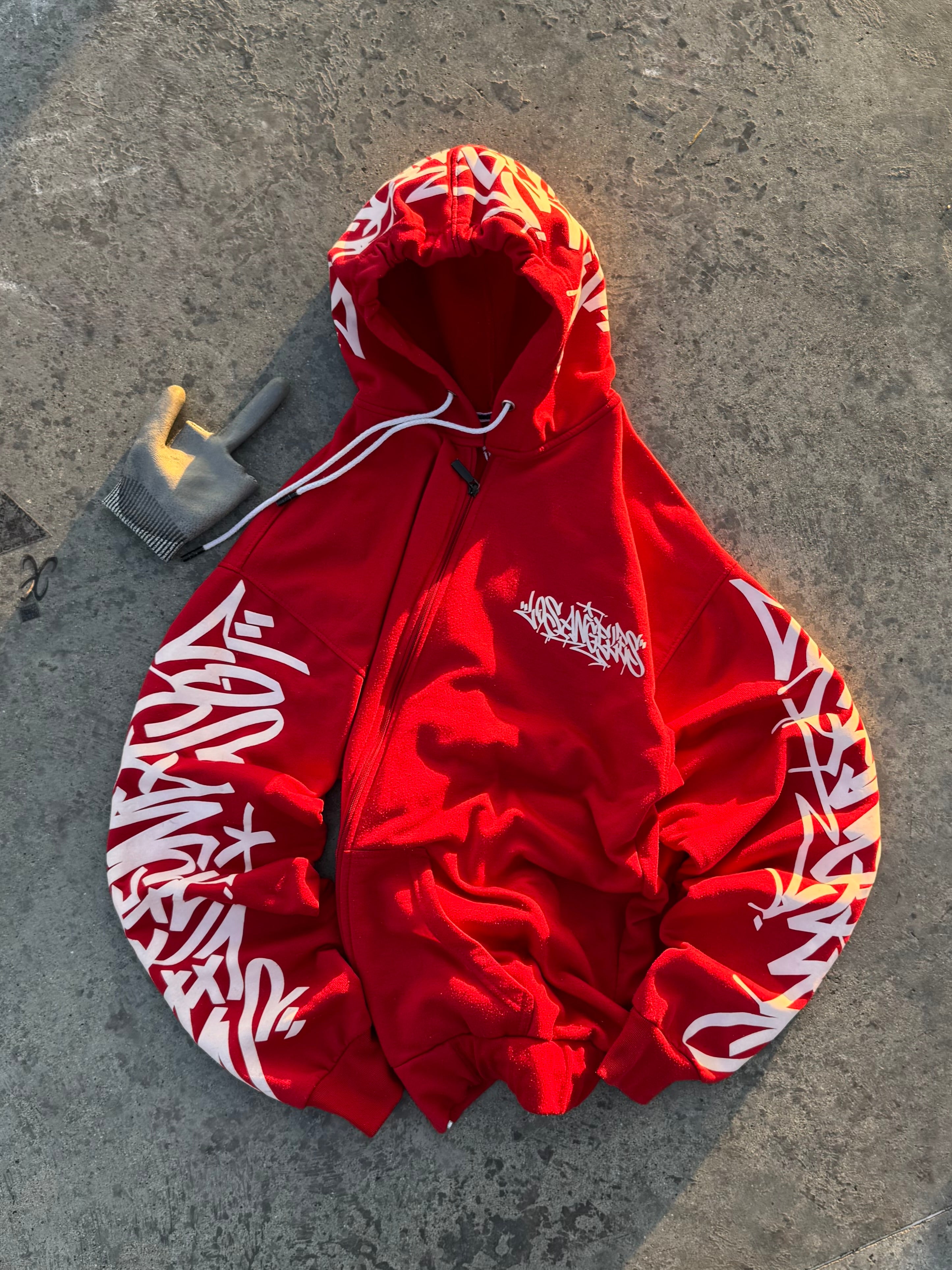 ZIPPER HOODIE BOX LOGO TAGS