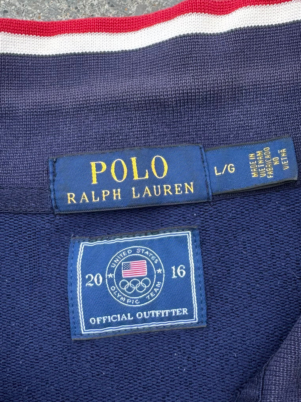 FULL ZIP POLO RALPH LAUREN TEAM USA JUEGOS OLÍMPICOS DE RIO 2016
