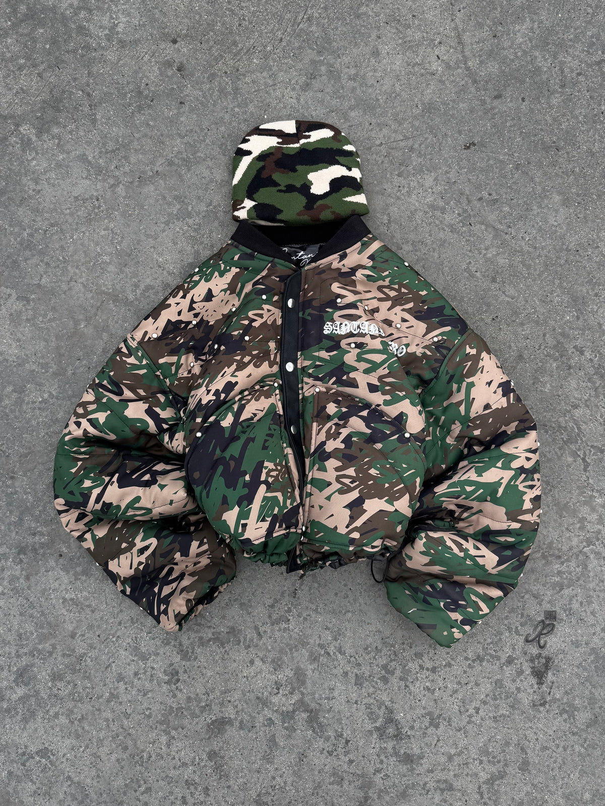 PUFFER JACKET CAMO BOXY SANTANI PIRO EXCLUSIVE COLLECTION