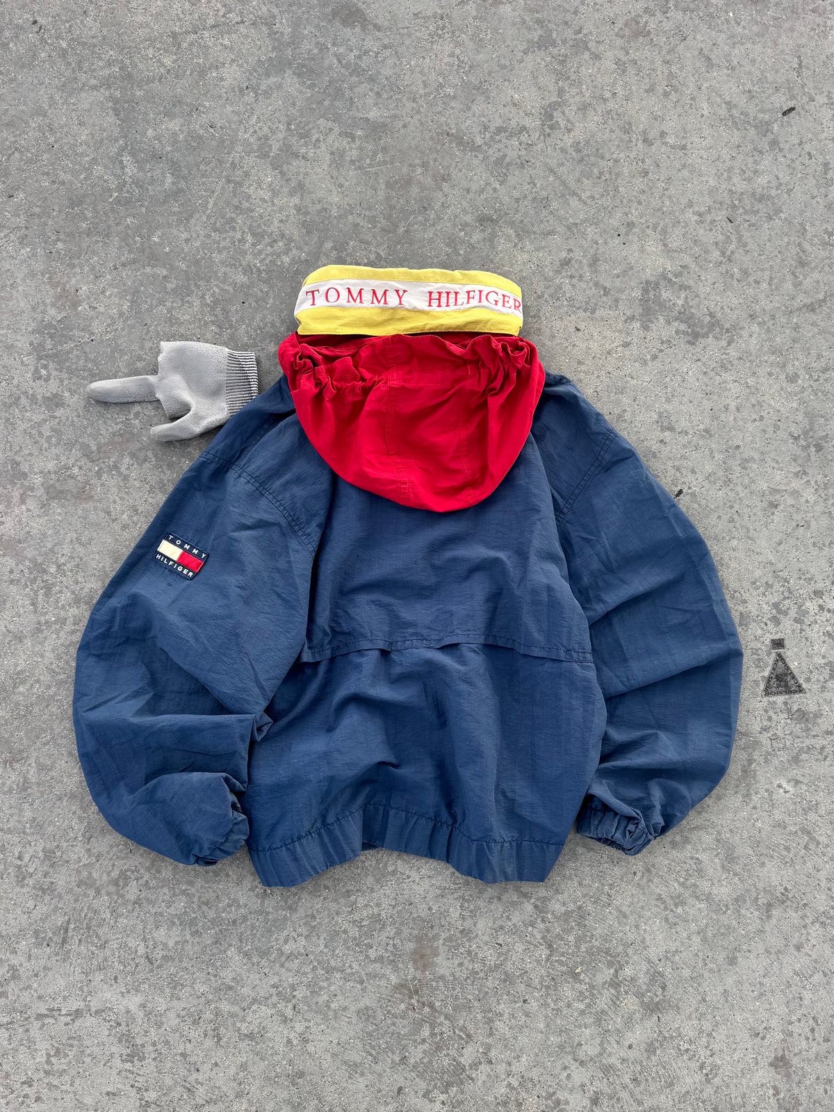 TOMMY HILFIGUER ZIP JACKET POCKET 90s VINTAGE