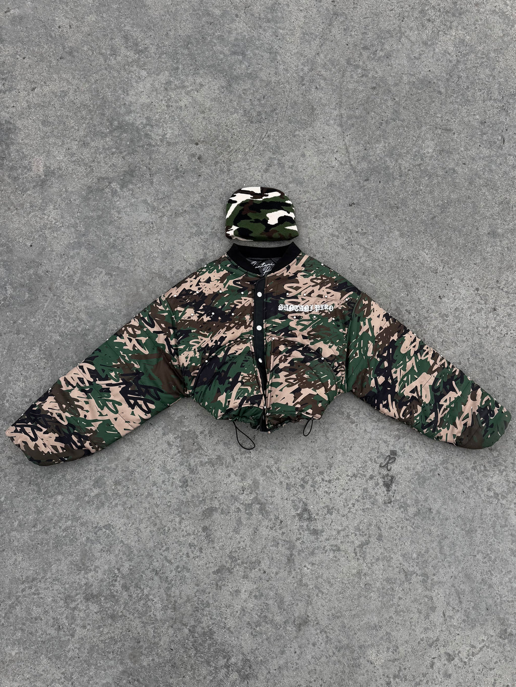 PUFFER JACKET CAMO BOXY SANTANI PIRO EXCLUSIVE COLLECTION