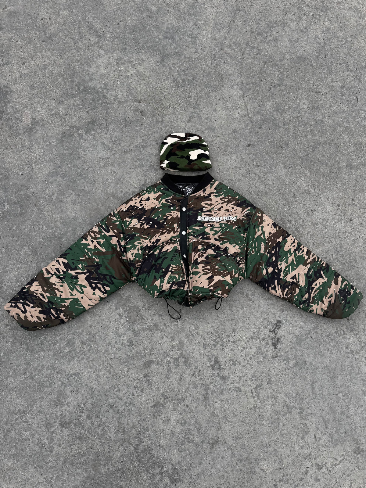 PUFFER JACKET CAMO BOXY SANTANI PIRO EXCLUSIVE COLLECTION