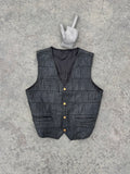 CHALECO PATCHWORK 100% CUERO PESADO FIT UNISEX