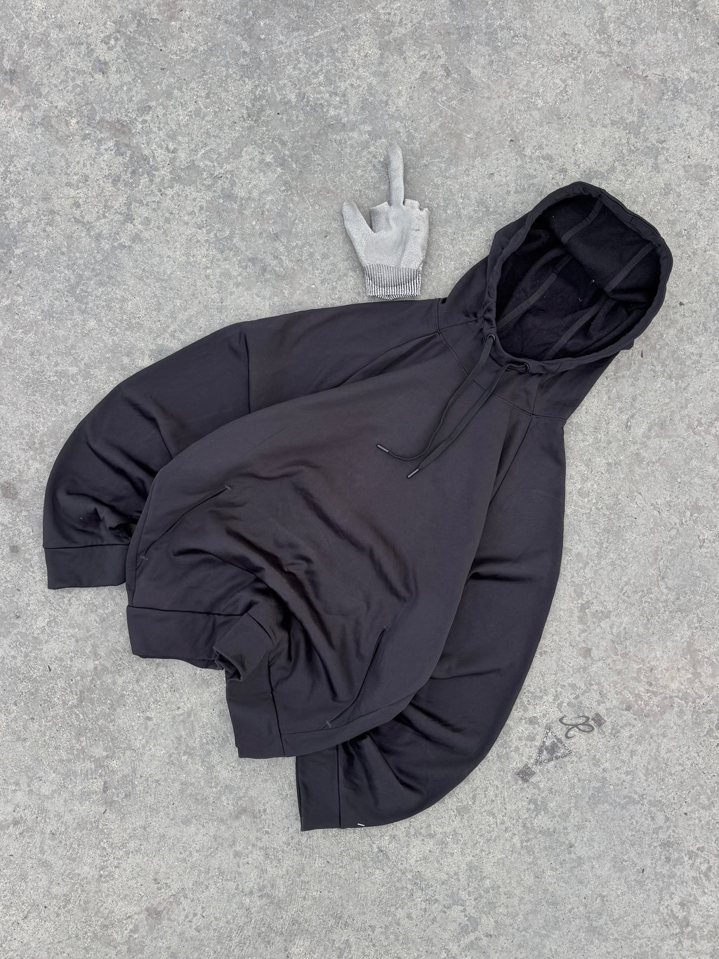 BLACK HOODIE “DRIPOWER 360”RUSSELL LEGIT
