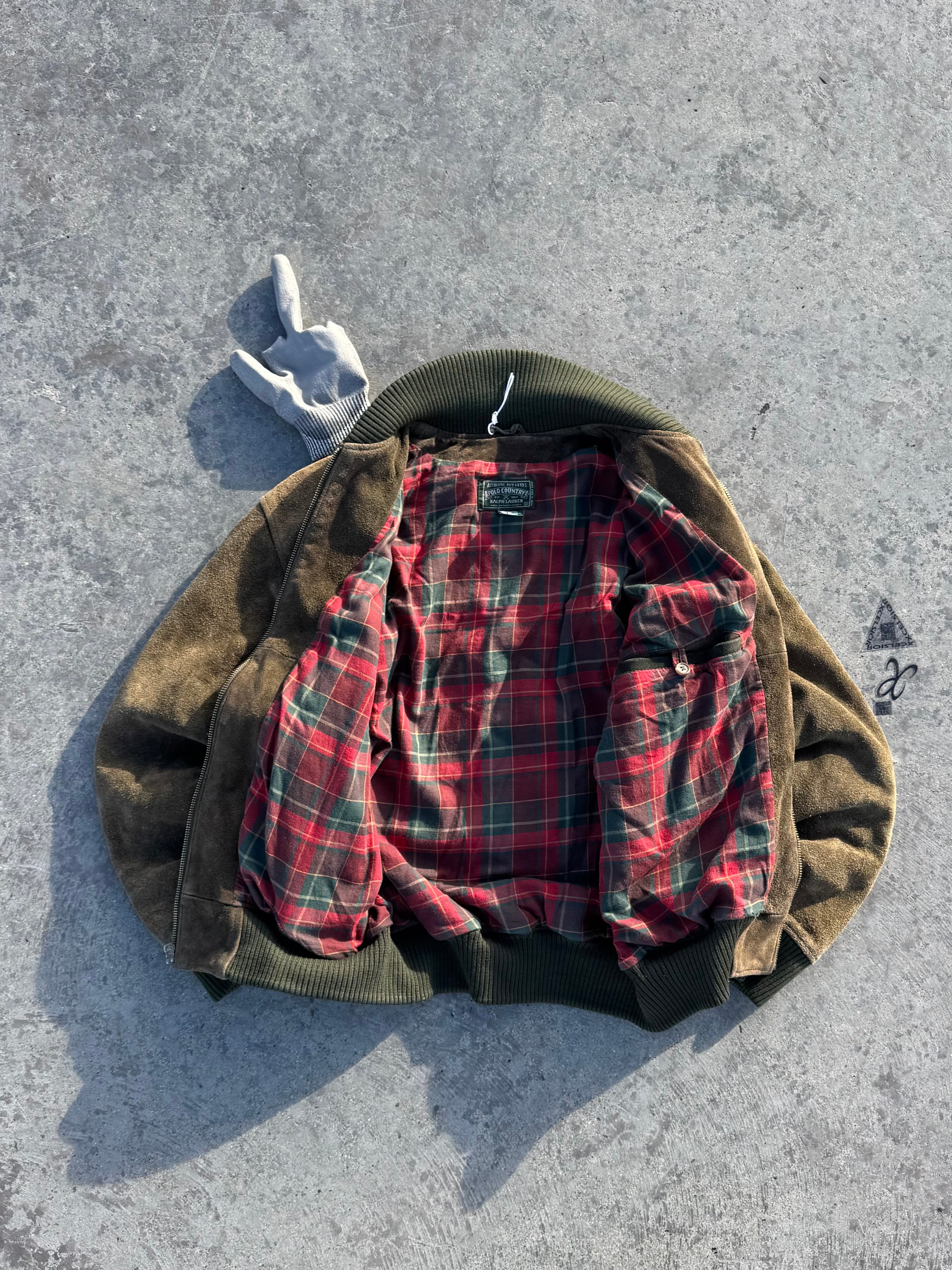 BOMBER JACKET POLO COUNTRY RALPH LAUREN 1990s VINTAGE EXCLUSIVE RARE PIECE