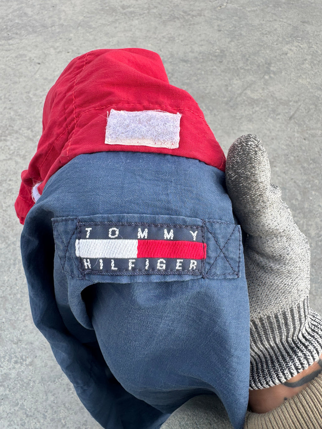 TOMMY HILFIGUER ZIP JACKET POCKET 90s VINTAGE