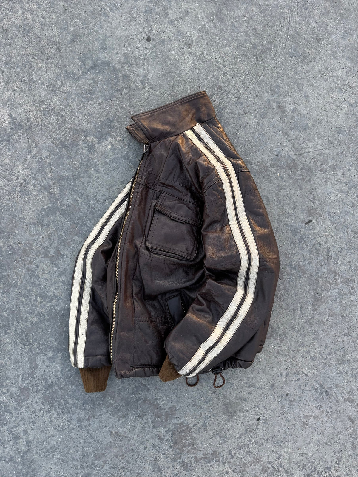RARE CHEVIGNON JACKET 100% CUERO AUTÉNTICO
