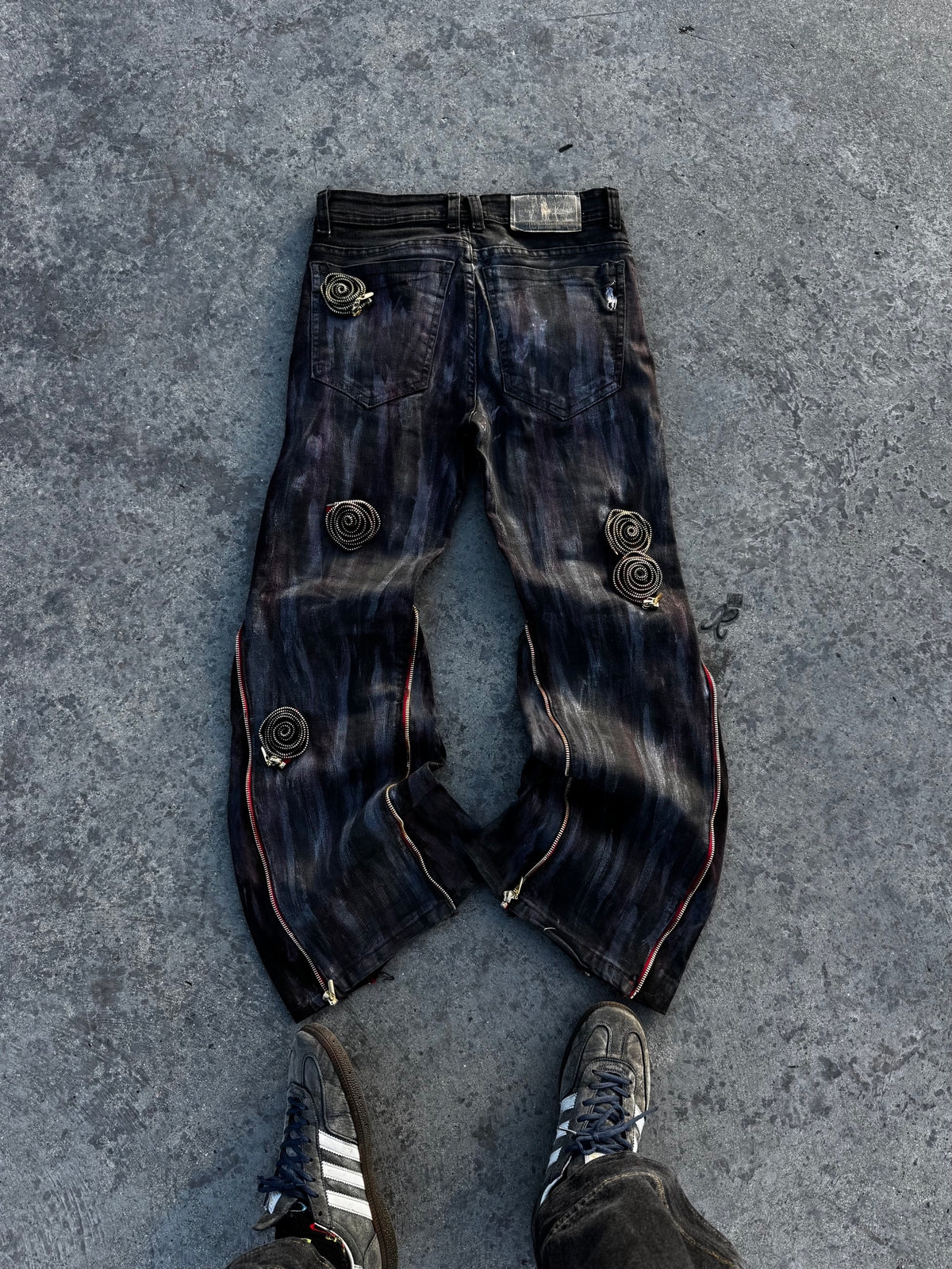JEAN POLO RALPH LAUREN FLARED ROSAS CUSTOM VGANGBANDO 🌹