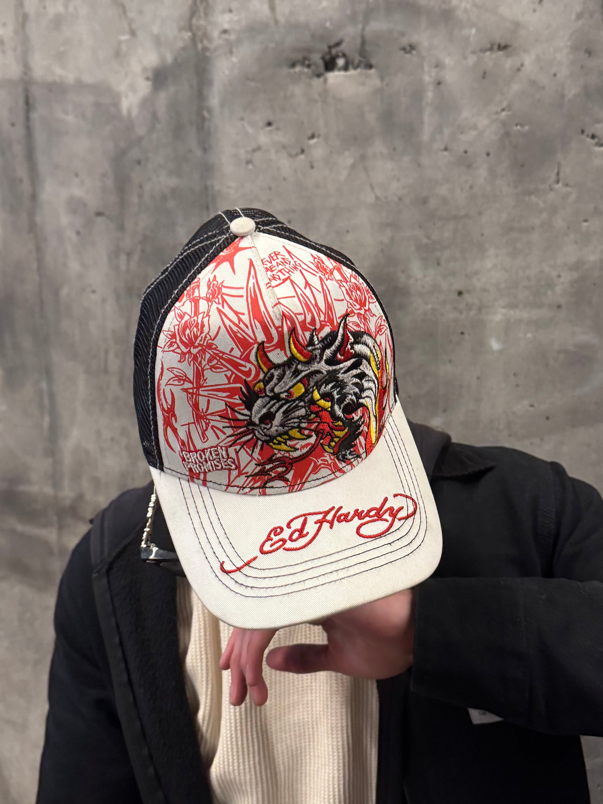 ED HARDY x BROKEN PROMISES RARE CAP