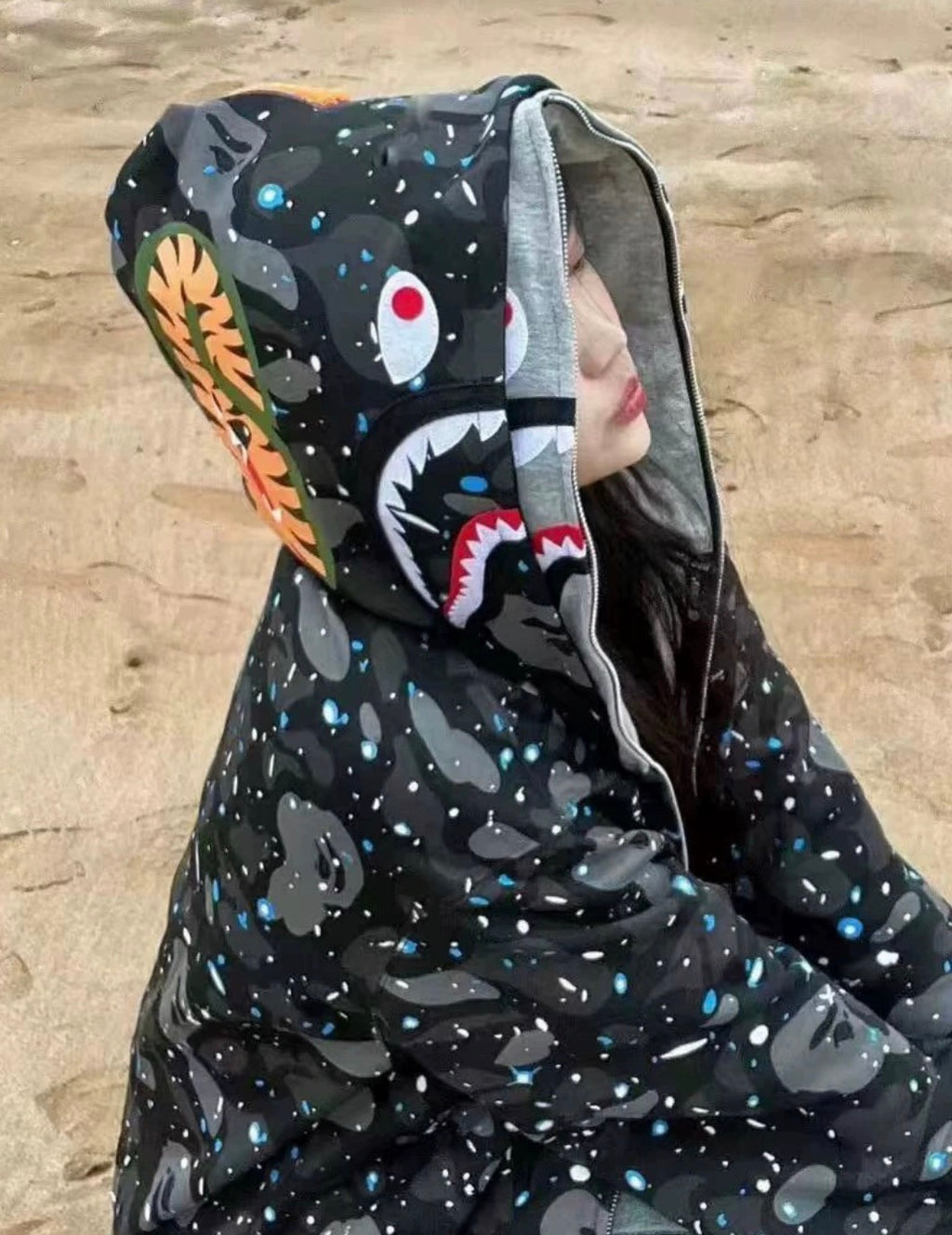 BAPE SHARK DOBLE CAPOTA