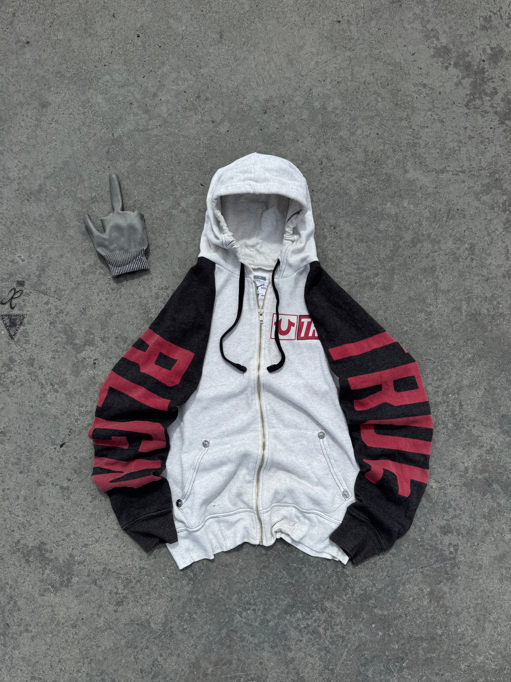 TRUE RELIGIÓN OG ZIPPER RARE BOX LOGO MANGAS