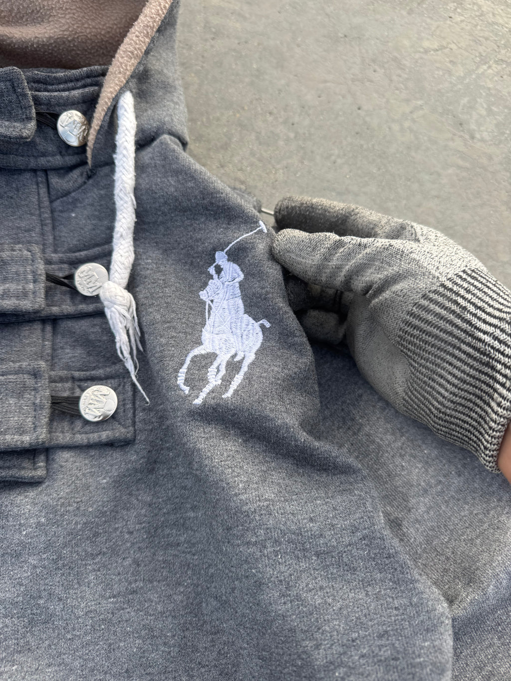 RARE HOODIE POLO BIG PONY