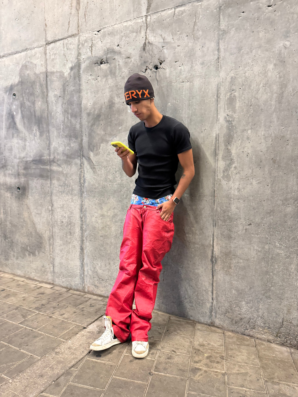 RARE PANT CUERO RED UNISEX FIT