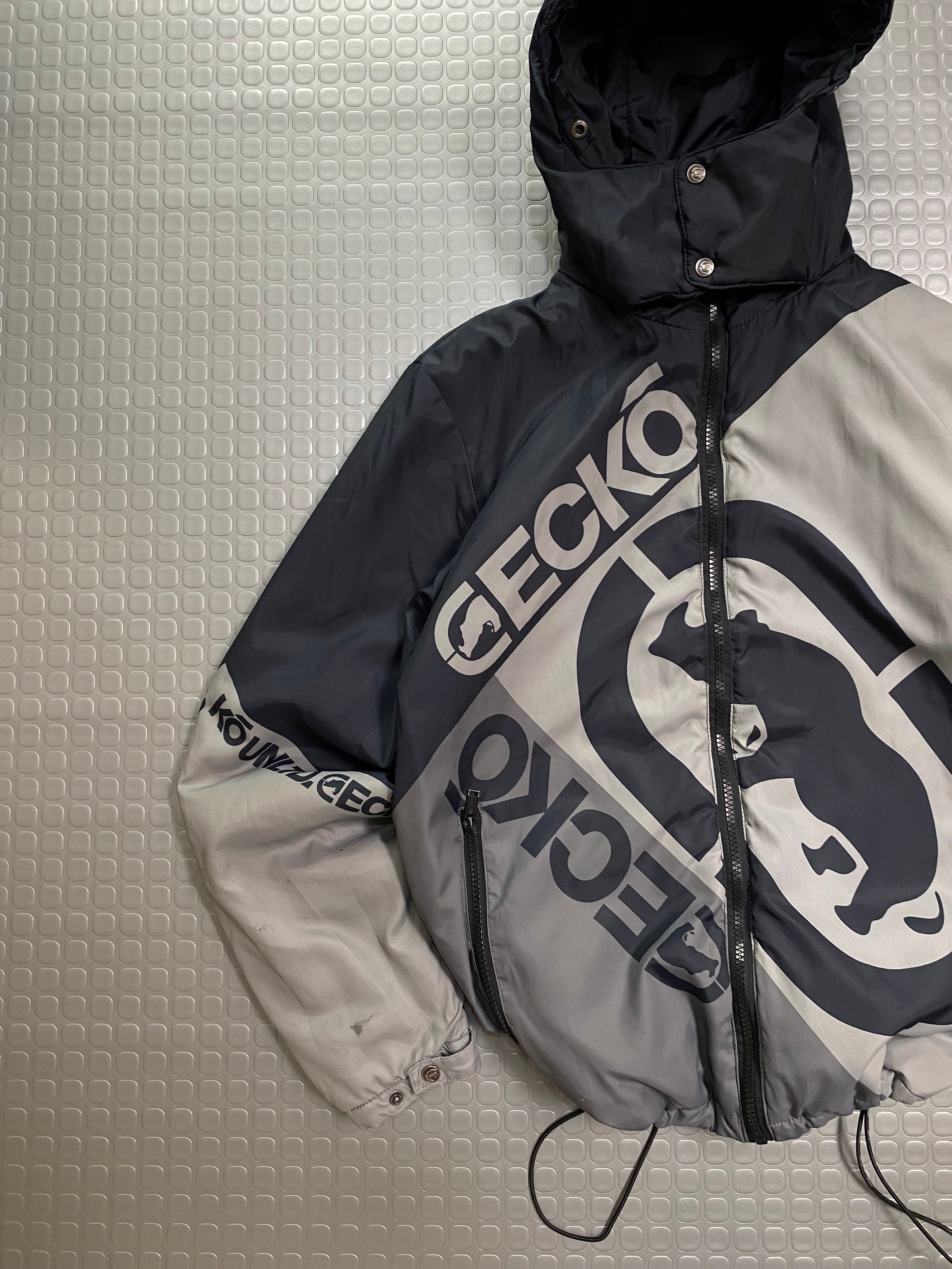 ECKO LOGO GIGANT ZIP PUFFER JACKET 00’S 100% OG EXCLUSIVE PIECE