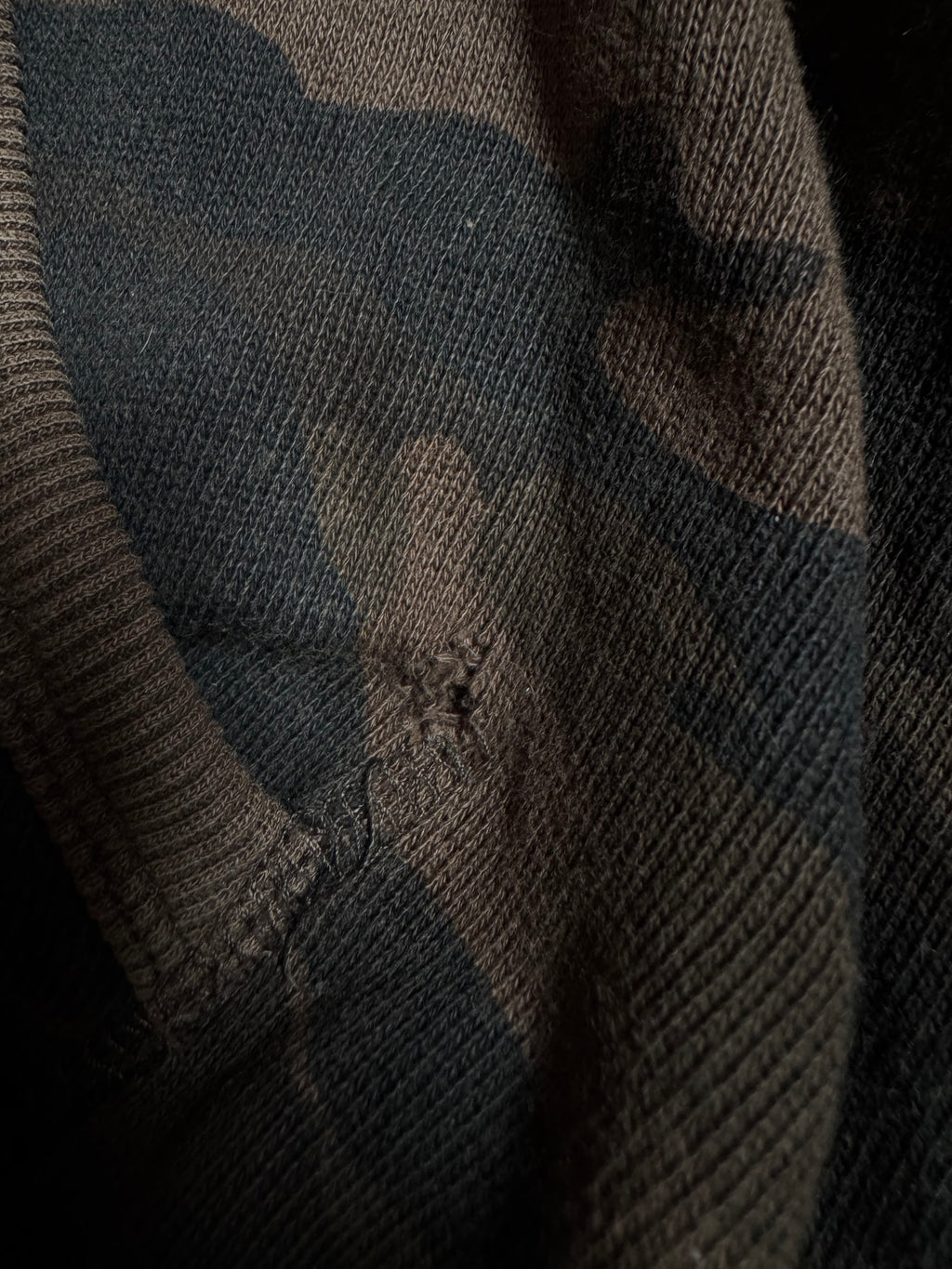 FULL ZIP HOODIE CAMO TOTTO 100% COTTON