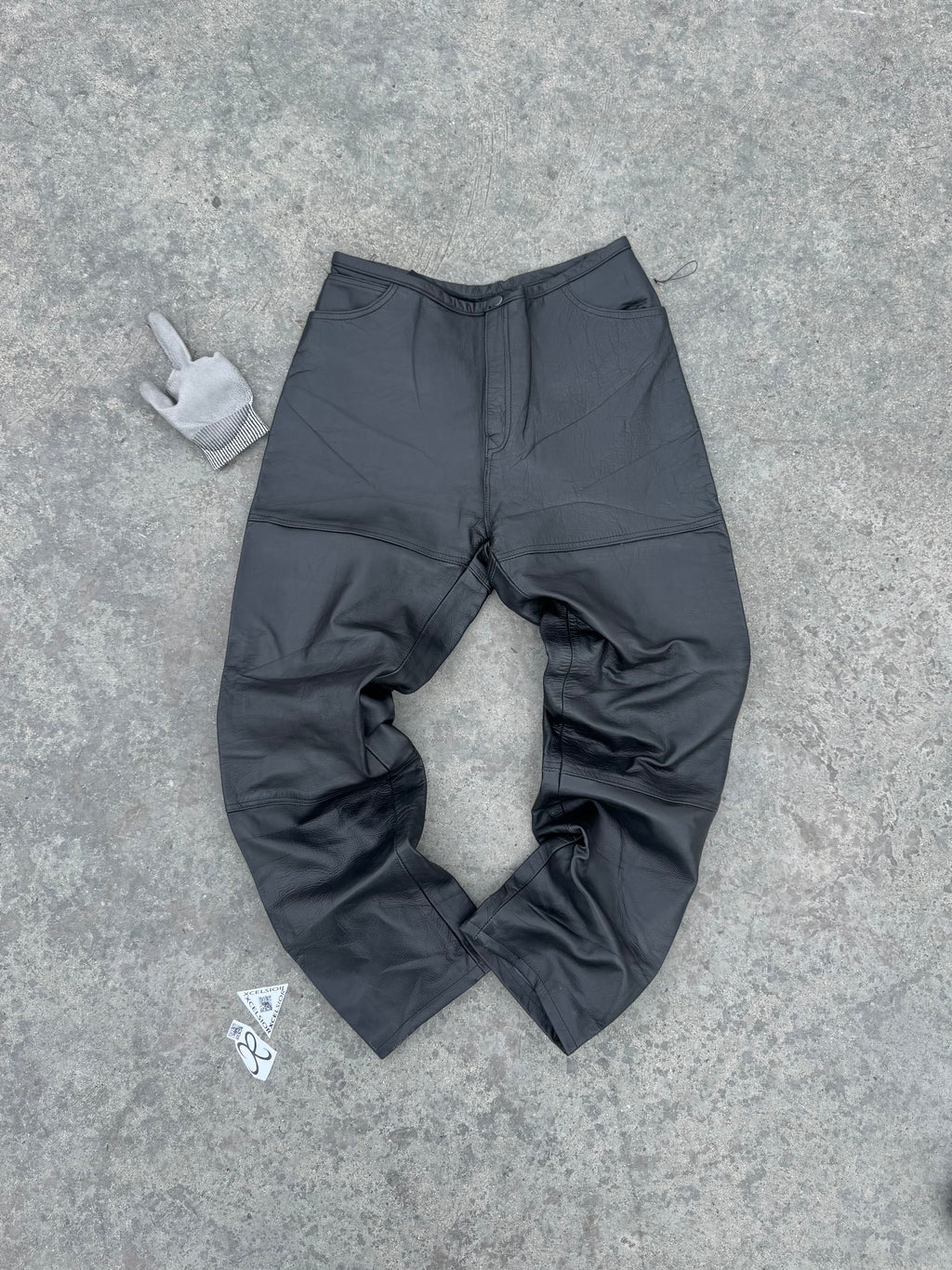 RARE PANT 100% CUERO AUTENTICO BLACK